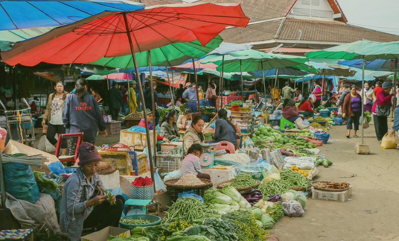 Night market in Luang Prabang